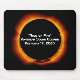 2026 Annular Ring of Fire Solar Eclipse Mousepad