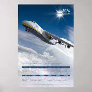 2026 Antonov An-225 Mrija Tribut Poster-Kalender Poster
