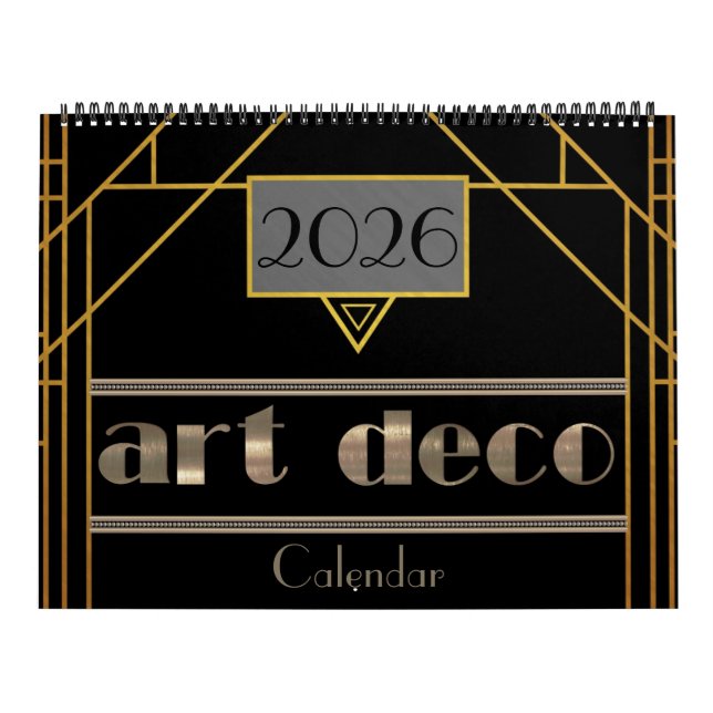 2026 Art Deco Kalender (Titelbild)