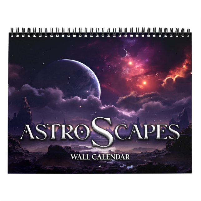 2026 Astroscapes Sci-Fi Weltraumlandschaft Kalender (Titelbild)