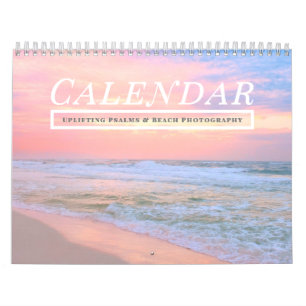 2026 Aufmunternde Psalmen Bibelverse Strand Kalender