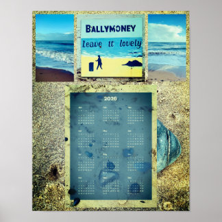 2026 Ballymoney Beach Wandkalender Poster