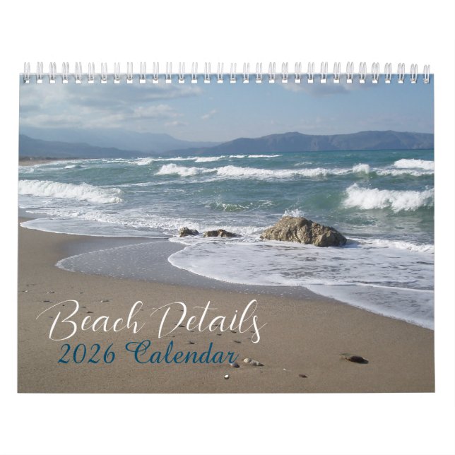2026 Beach Scenes Calendar Kalender (Titelbild)