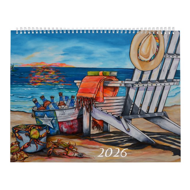 2026 Beachy Artist Series Calendar Kalender (Titelbild)