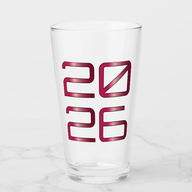 2026 Becher 🥃 Glas (Vorderseite)