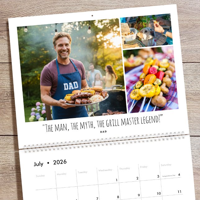 2026 Benutzerdefinierte Foto-Spaß-Familienzitate M Kalender (Von Creator hochgeladen)