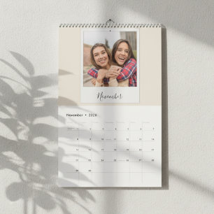 2026 Benutzerdefinierter Familien-Polaroid-Foto-Be Kalender