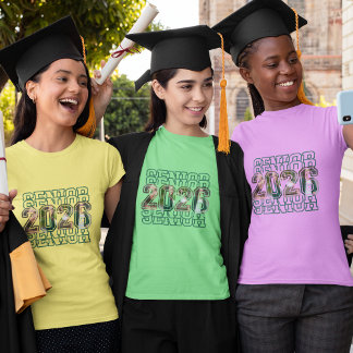 2026 Benutzerdefiniertes Foto-Abschluss-T-Shirt T-Shirt