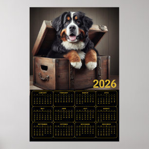 2026 Berner Sennenhund-Kalender Poster