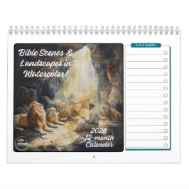 2026 Bibelszenen & Landschaften 12 Monate Kalender