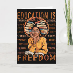 2026 Black History Month T-Shirt für Frauen I Am B Karte