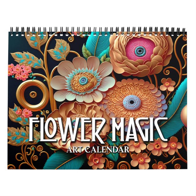 2026 Blume Magic 2 Stilisierte Blume Art Kalender (Titelbild)