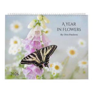 2026 Blumenfotografie-Wandkalender Kalender