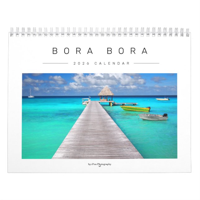 2026 Bora Bora landscape photography Kalender (Titelbild)