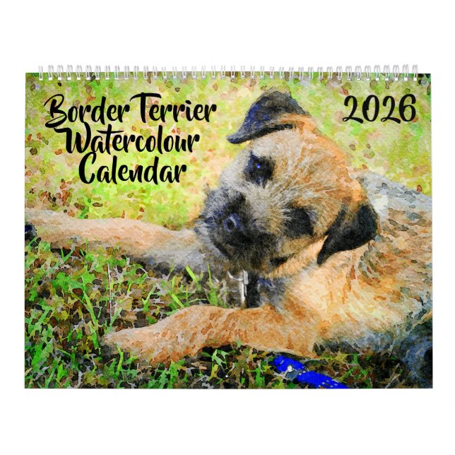 2026 Border Terrier Dog Mama Gift Border Lover  Kalender (Titelbild)