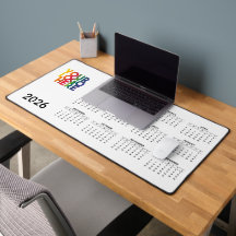 2026 Calendar Business-Logo Firmensitz Weiß