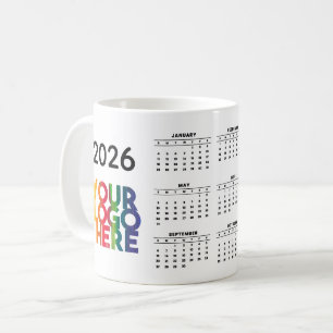 2026 Calendar Business-Logos Geschenk für Firmensi Kaffeetasse