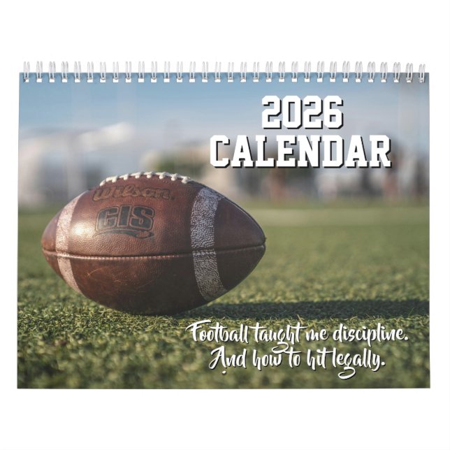 2026 Calendar Football Sport Player Fan Coach Team Kalender (Titelbild)