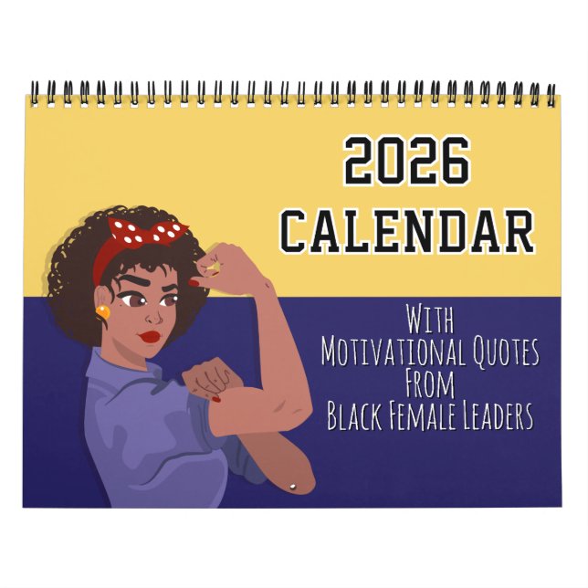 2026 Calendar Inspirational Quote Black Girl Magic Kalender (Titelbild)