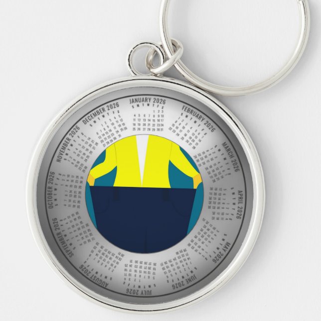 2026 Calendar Keychain Weight Loss Schlüsselanhänger (Vorne)