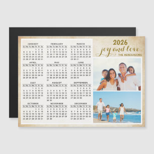2026 Calendar Magnet Custom Family Foto Keepake