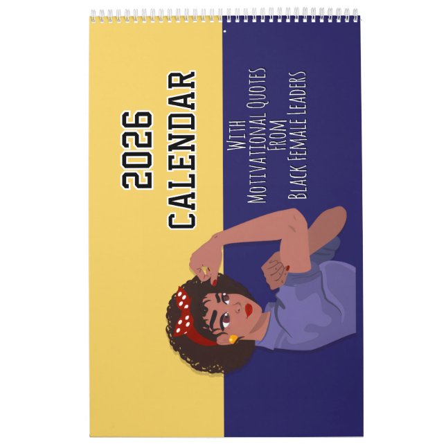 2026 Calendar Motivational Quotes Black Girl Women Kalender (Titelbild)