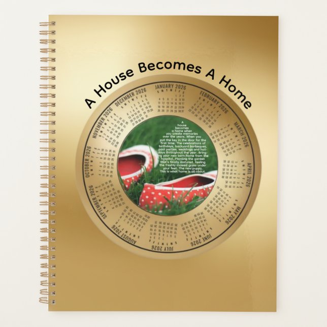 2026 Calendar Planner A House Becomes A Home Planer (Vorderseite)