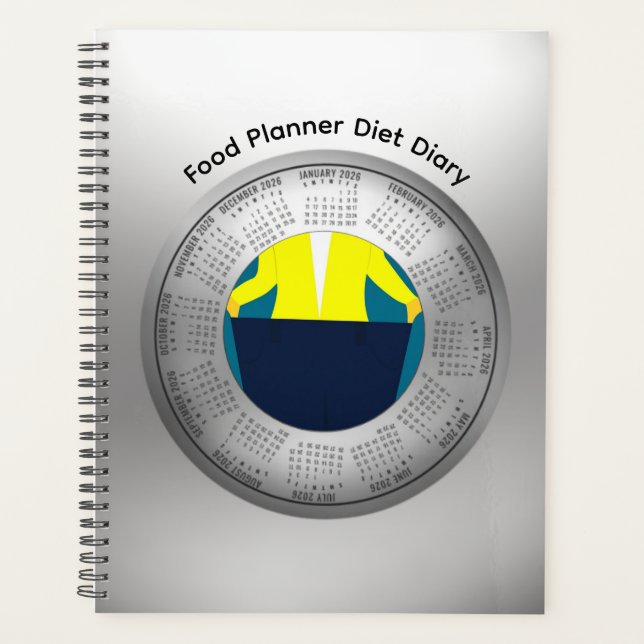 2026 Calendar Planner Food and Diet Diary Planer (Vorderseite)