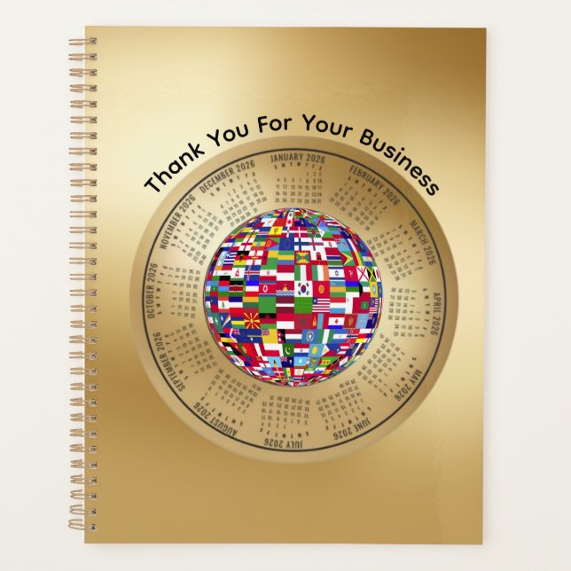 2026 Calendar Planner Thank You For Your Business Planer (Vorderseite)