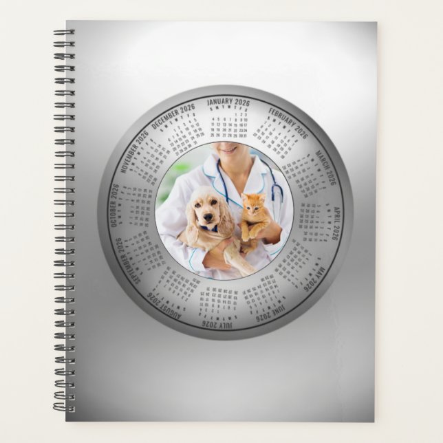 2026 Calendar Planner Veterinarians Animal Lovers Planer (Vorderseite)
