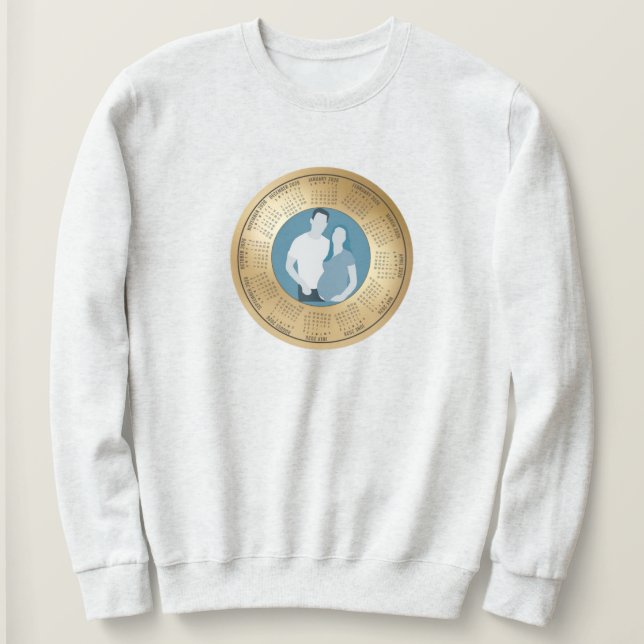 2026 Calendar Pregnancy We're Expecting A Baby Sweatshirt (Design vorne)