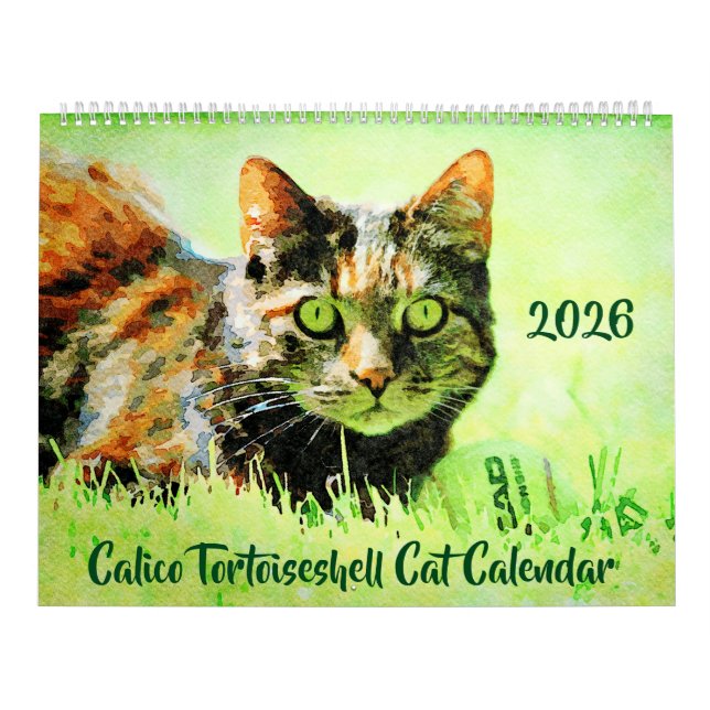 2026 Calico Tortoiseshell Cat Owners Lovers Gift Kalender (Titelbild)