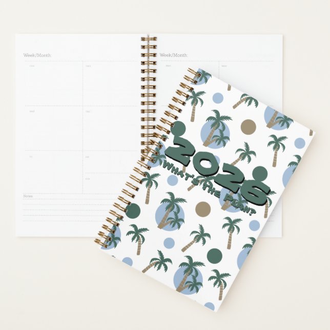 2026 CALM PALM 'What's the Plan' Customizable Planer (Anzeige)