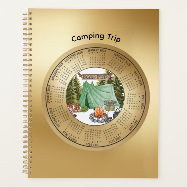 2026 Camping-Trip-Kalenderplaner Planer (Vorderseite)