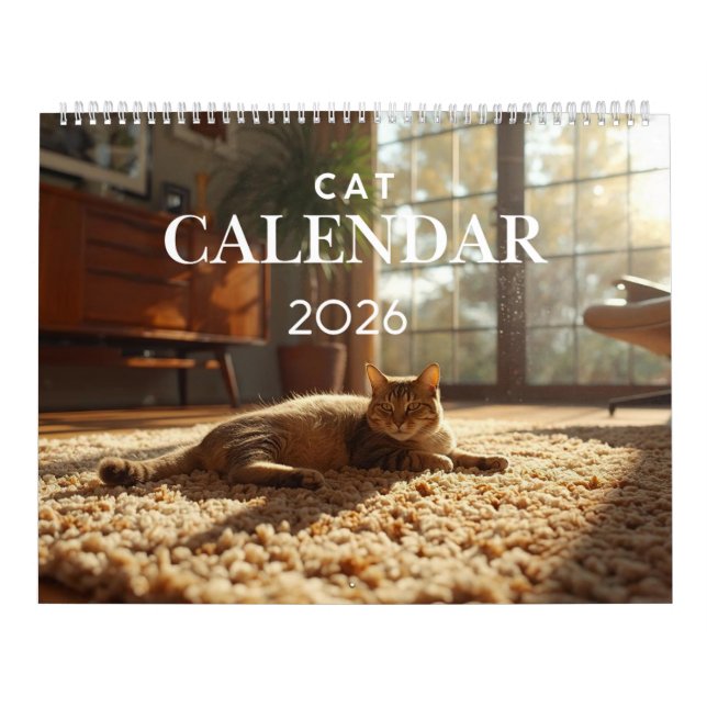 2026 Cat Calendar | 12 Month Wall Calendar Kalender (Titelbild)