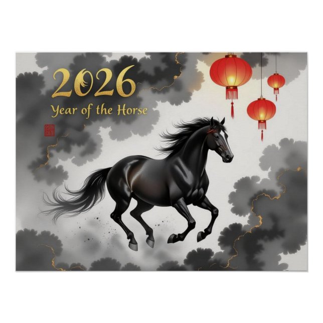 2026 Chines Year Of The Horse Poster (Vorderseite)