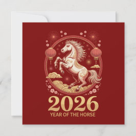 2026 Chinese Year of the Horse Greeting Cards Karte