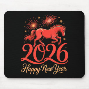 2026 Chinesisches Sternzeichen Pferdejahr Frohes N Mousepad
