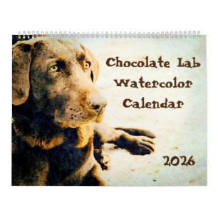2026 Chocolate Lab Hund Lama Geschenk Labrador Lie Kalender