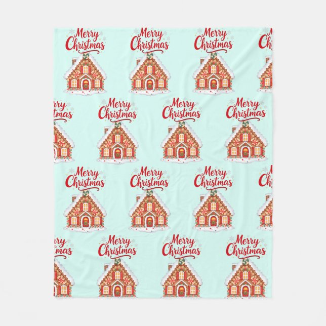 2026 Christmas House Fleece Blanket (Vorderseite)