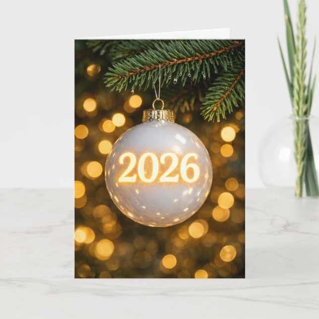 2026 Christmas Ornament Karte (Vorderseite)