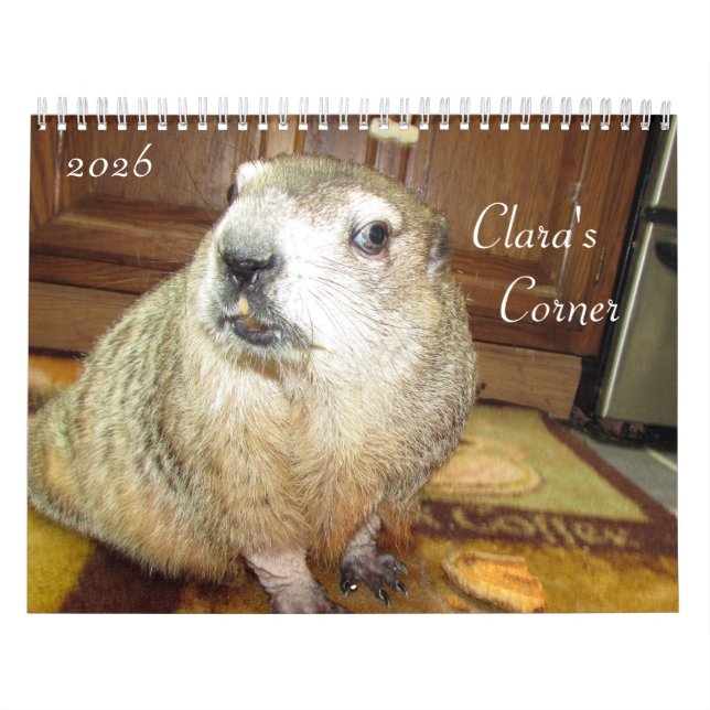 2026 Clara's Corner Groundhog Calendar B Kalender (Titelbild)