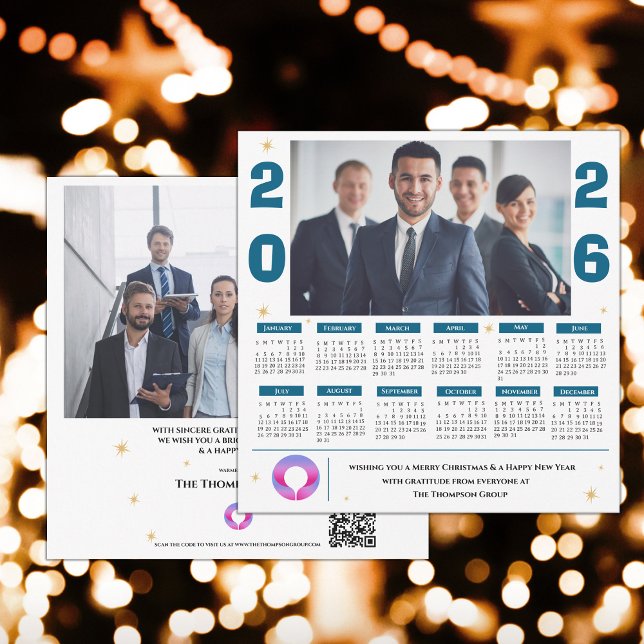 2026 Corporate Foto Kalender Weihnachten (2026 Corporate Photo Calendar Business Christmas Holiday Card)