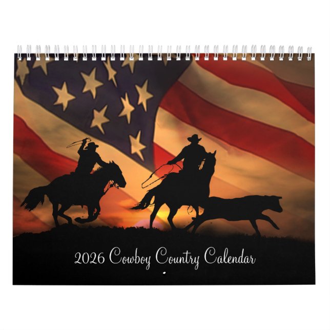 2026 Cowboy Country Western Calendar Kalender (Titelbild)