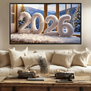 2026 Cozy Lodge Druck Samsung Frame TV Kunst Poster
