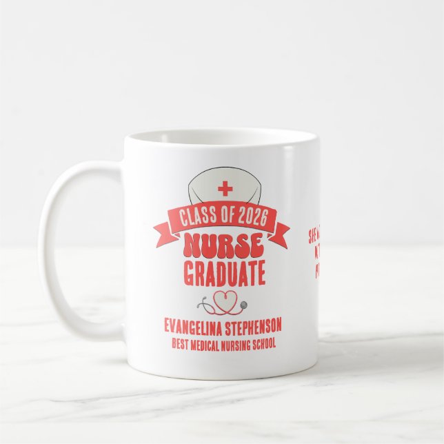 2026 Custom Nurse Graduate Gift for Nursing Grads Kaffeetasse (Links)