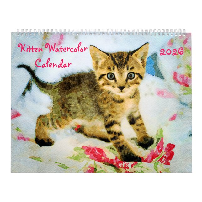 2026 Cute Kittens Baby Cat Lovers Gift Kittie Cat Kalender (Titelbild)