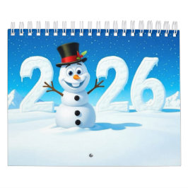 2026 Cute Seasonal Character Wall Calendar (Small) Kalender