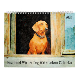 2026 Dackel Wiener Hund Kalender