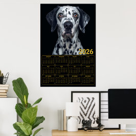 2026 Dalmatian-Hundekalender  Poster